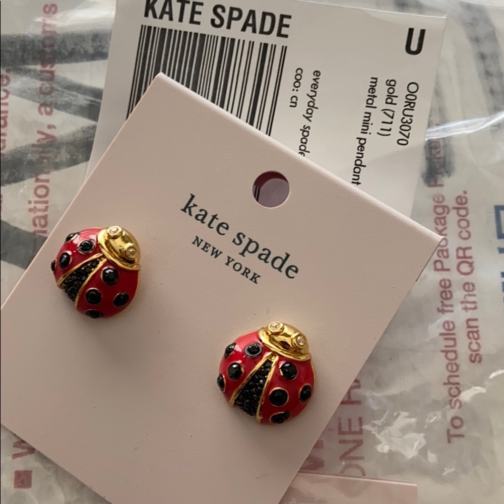 NWT Authentic KS Ladubug studs